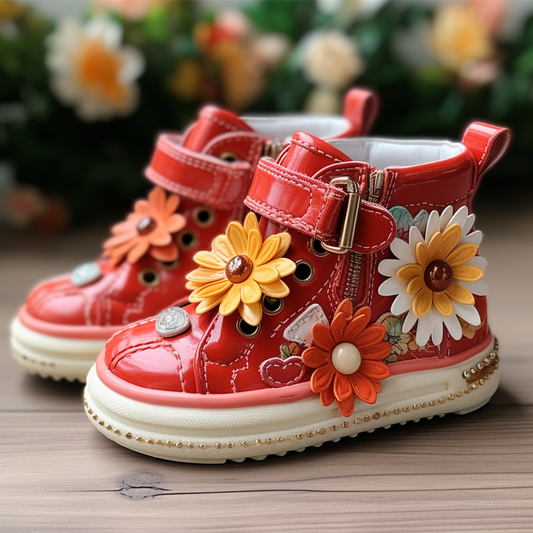 Chrysanthemum Personalized High-Cut Shoes