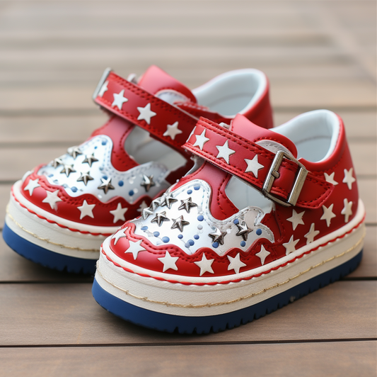 Starry Fusion White-Red Shoes