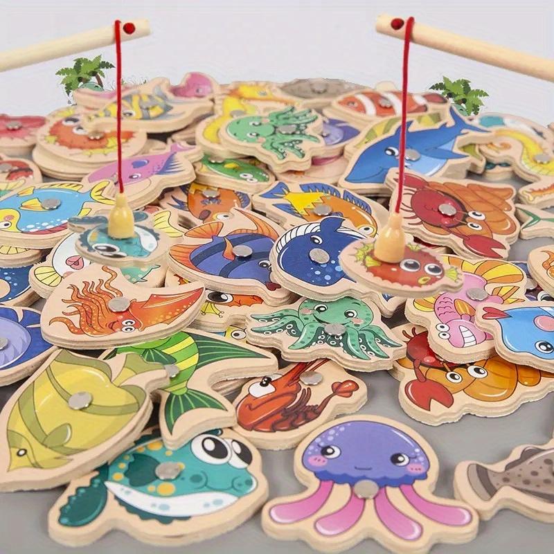 16pcs/33pcs/54pcs Fishing Games Toy For Kids