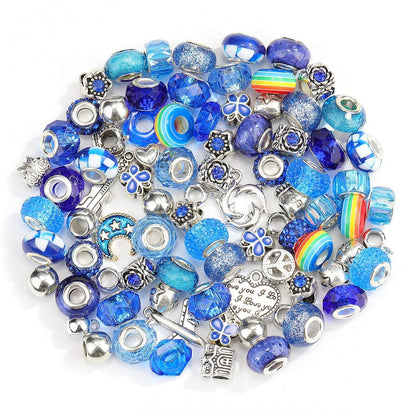 100/bag Acrylic Resin Rainbow Patch Macroporous Beads