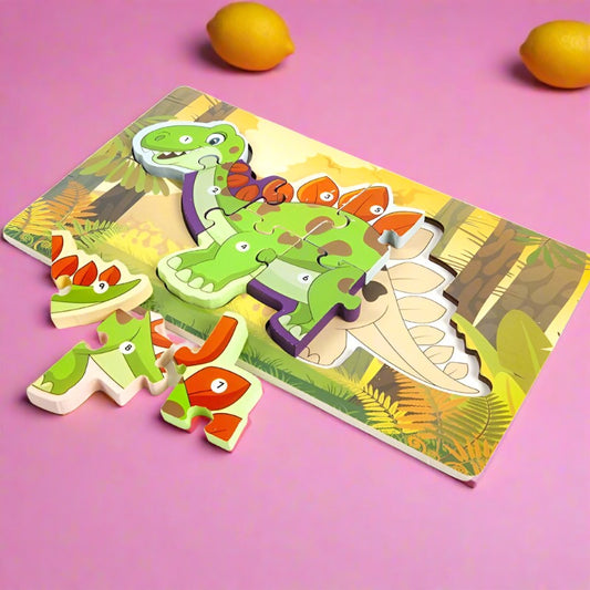 Wooden puzzle board toy for early childhood education