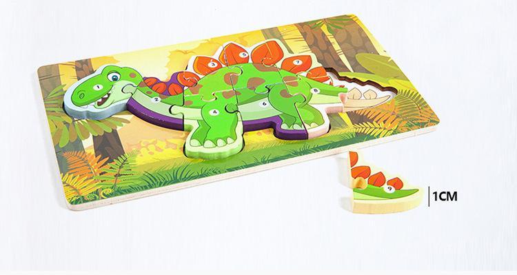 Wooden puzzle board toy for early childhood education