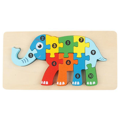 Wooden Early Childhood Education Puzzle Building Block Toy