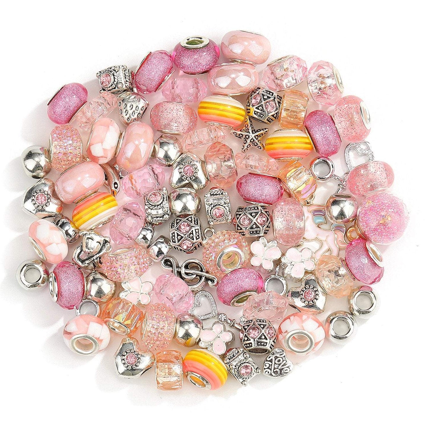 100/bag Acrylic Resin Rainbow Patch Macroporous Beads