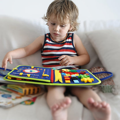 25-IN-1 Busy Board: Montessori Toy For 1-4 Year Old Toddlers