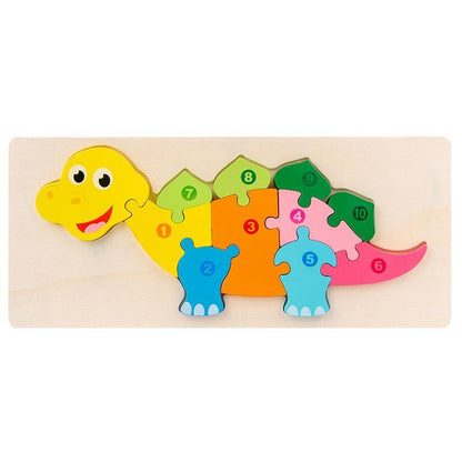 Wooden Large Buckle Three-dimensional Puzzle Toy