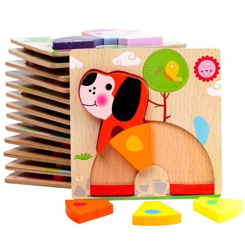 Wooden 3D Puzzle Children's Educational Toy