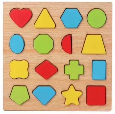 Wooden Numeric Alphabet Puzzle Toy