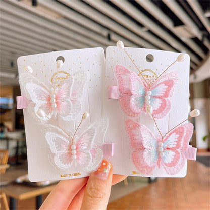 2pcs/set Children's Hairpin Butterfly Hair Clip