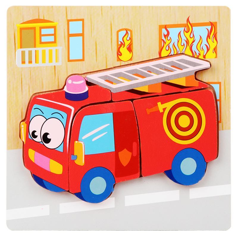 Wooden 3d Three-dimensional Buckle Jigsaw Puzzle for Children