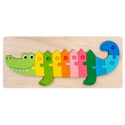 Wooden Large Buckle Three-dimensional Puzzle Toy