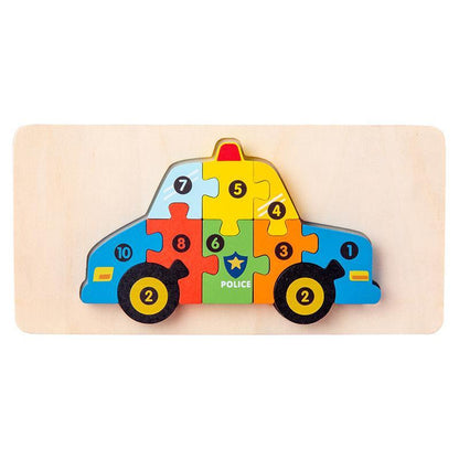 Wooden Early Childhood Education Puzzle Building Block Toy