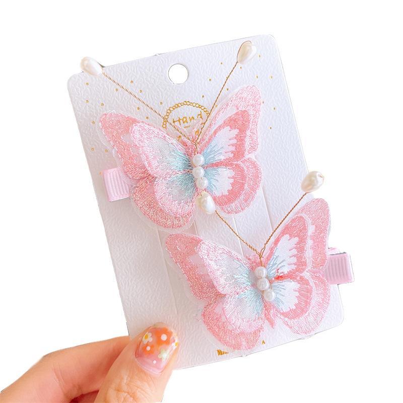 2pcs/set Children's Hairpin Butterfly Hair Clip