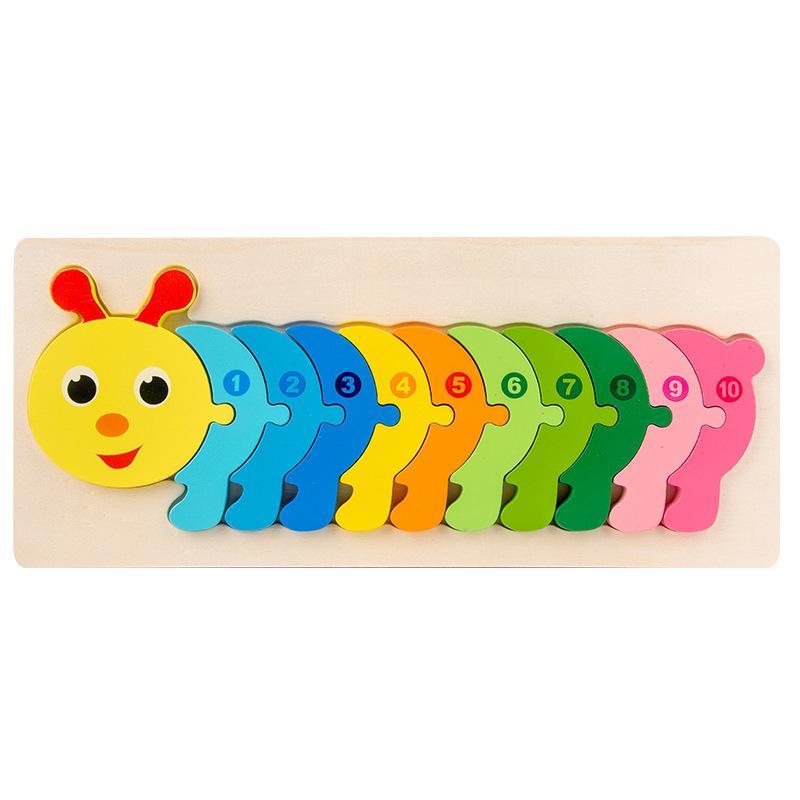 Wooden Large Buckle Three-dimensional Puzzle Toy