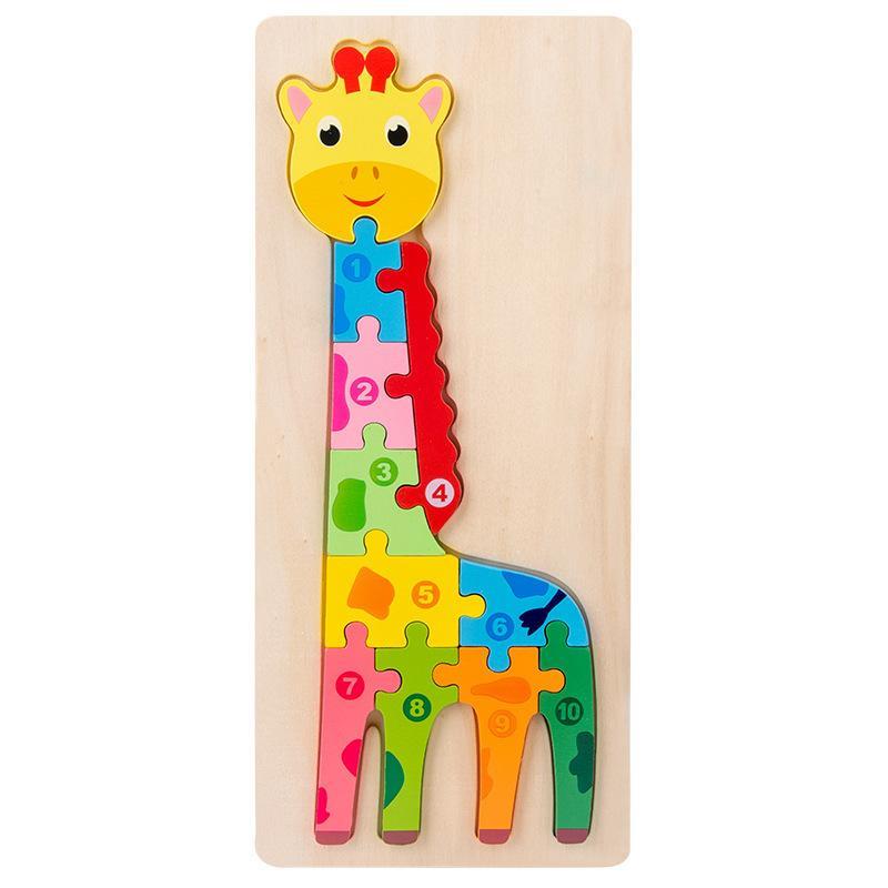 Wooden Large Buckle Three-dimensional Puzzle Toy