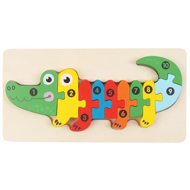 Wooden Early Childhood Education Puzzle Building Block Toy