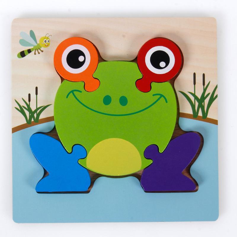 Wooden 3d Three-dimensional Buckle Jigsaw Puzzle for Children