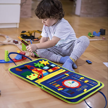 25-IN-1 Busy Board: Montessori Toy For 1-4 Year Old Toddlers