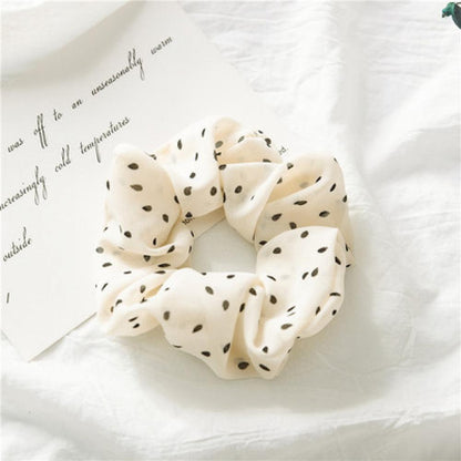 10pcs Girls Ins Versatile Donut Hair String Pointy Chiffon Fabric Simple Head String Wholesale Girls Accessories