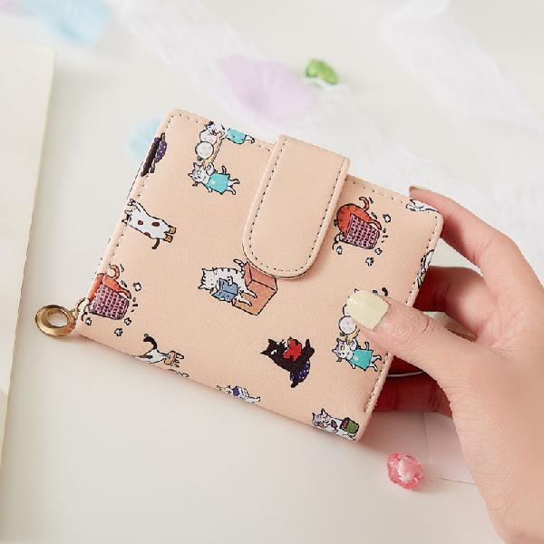 Women Cartoon Printed Money Bags