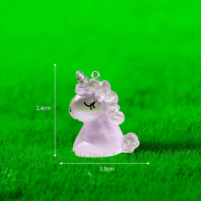 10Pcs Kawaii Cute Unicorn Charms